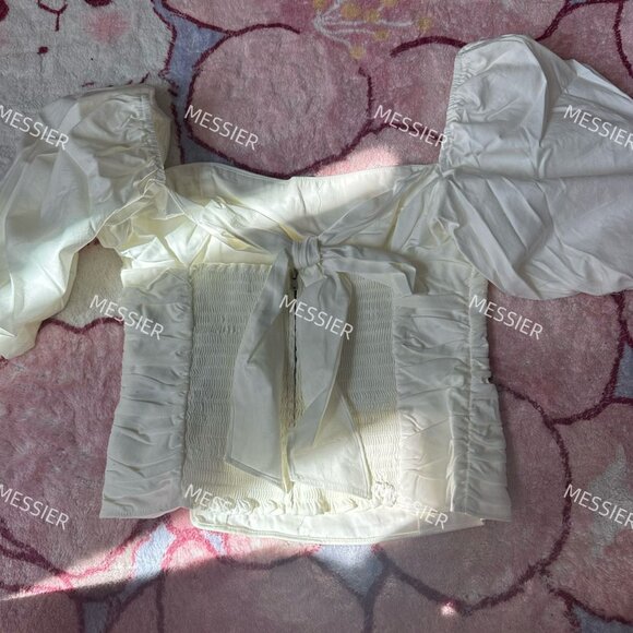 Reformation Barry Top in White - Picture 7 of 10